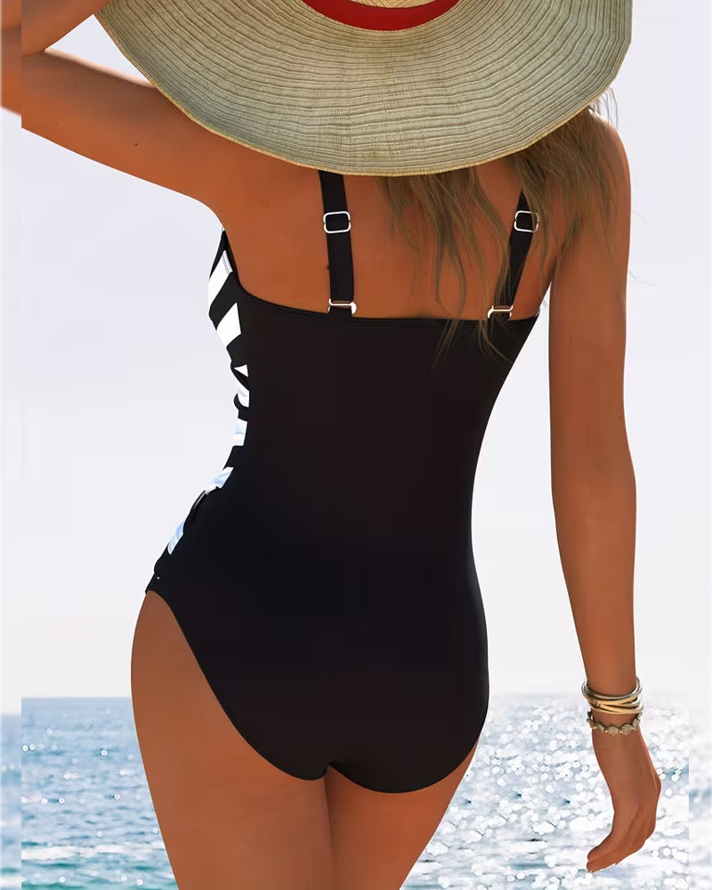 Florence | Striped Swimsuit