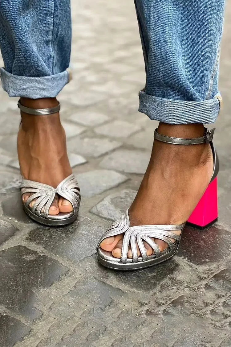 Valentina | Two-Tone All-Day Comfort Heels