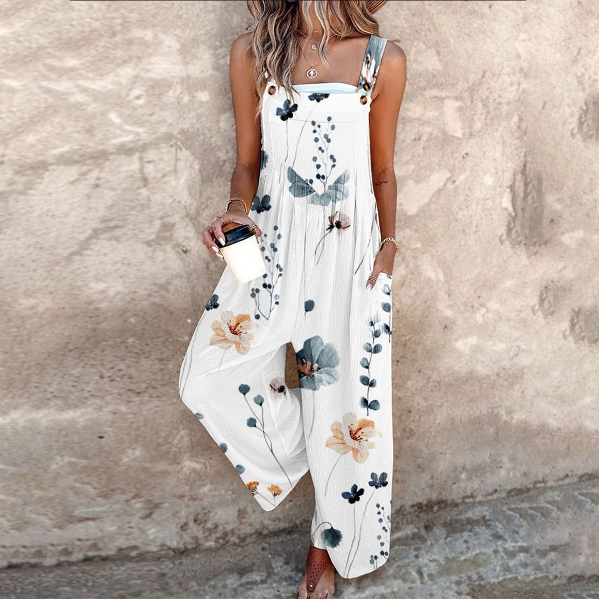 Comfortable Patterned Jumpsuit