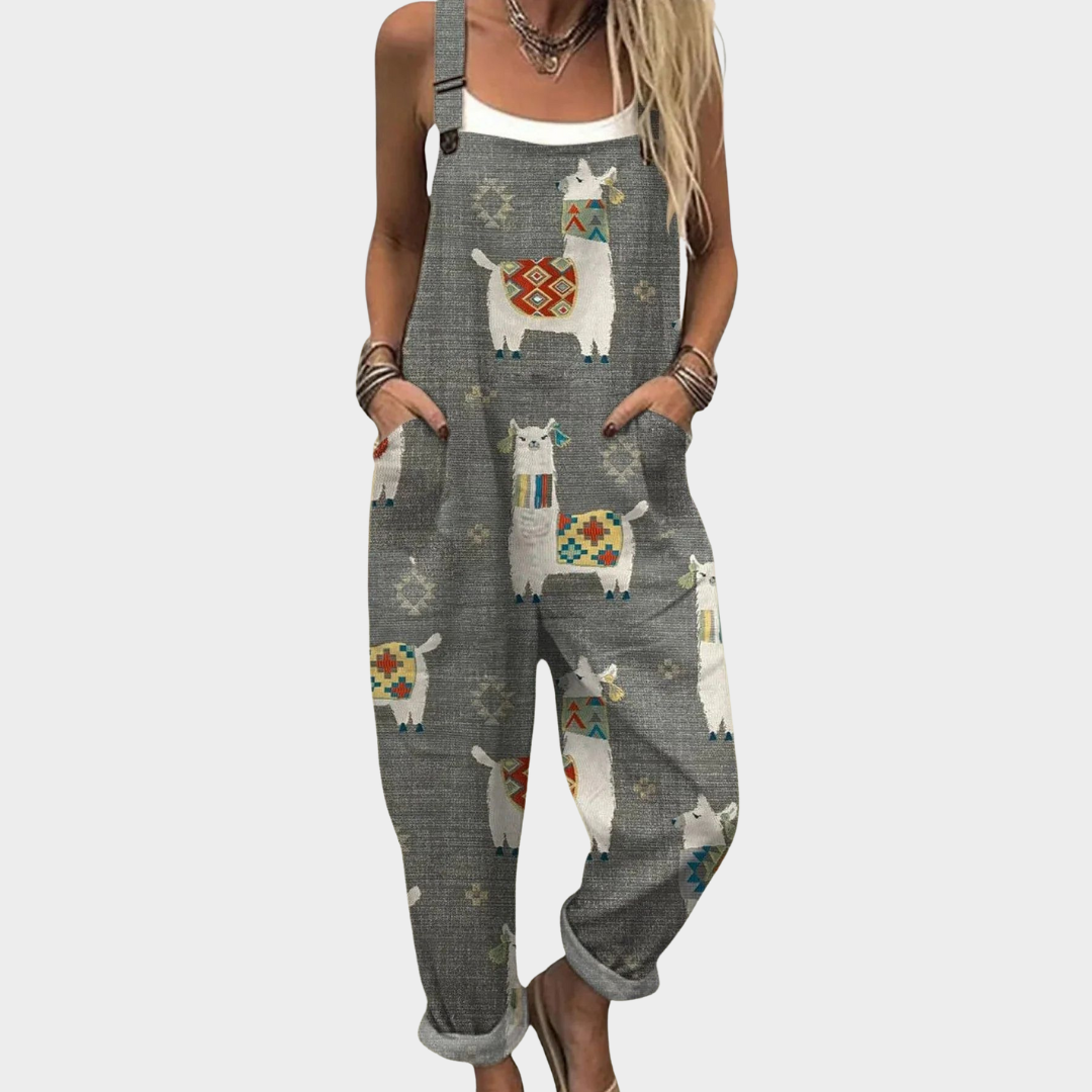 Comfortable Patterned Jumpsuit