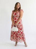 Lila | Floral V-Neck Ruffled Mini Dress