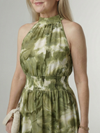 Sylin | Ruched Halterneck Mini Dress