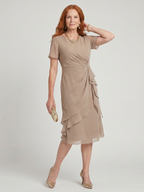 Eira | Short Sleeve Tiered Hem Mini Dress