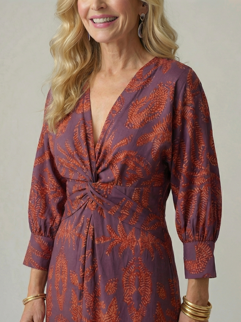 Lune | Natural Wrap Mini Dress