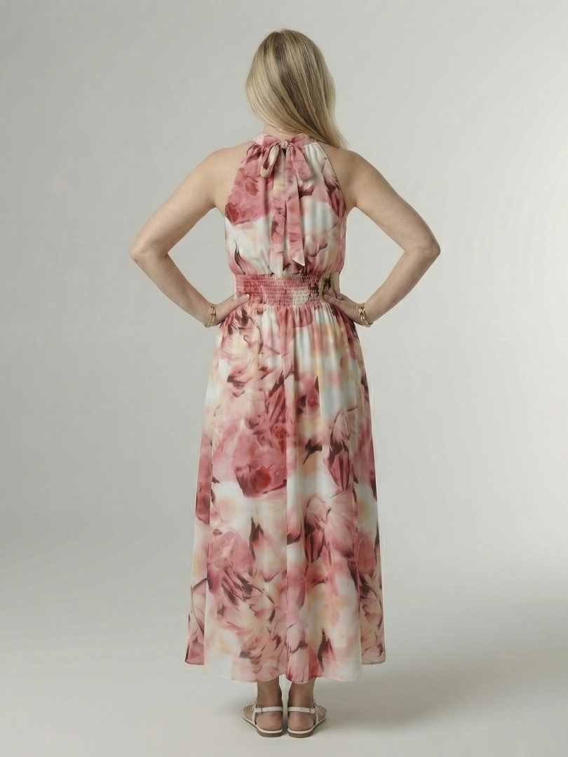 Sylin | Ruched Halterneck Mini Dress