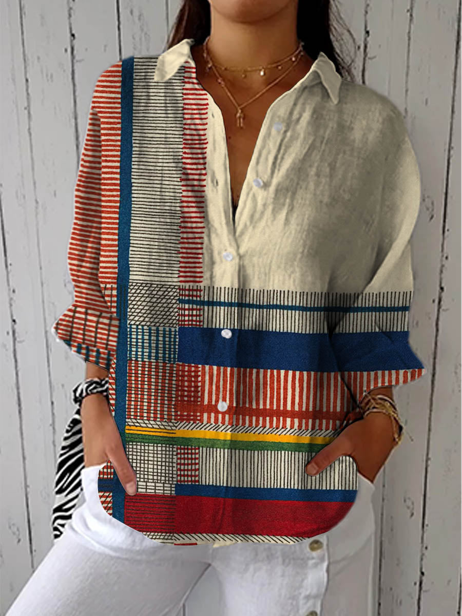 Freyja | Artistic Patterned Blouse