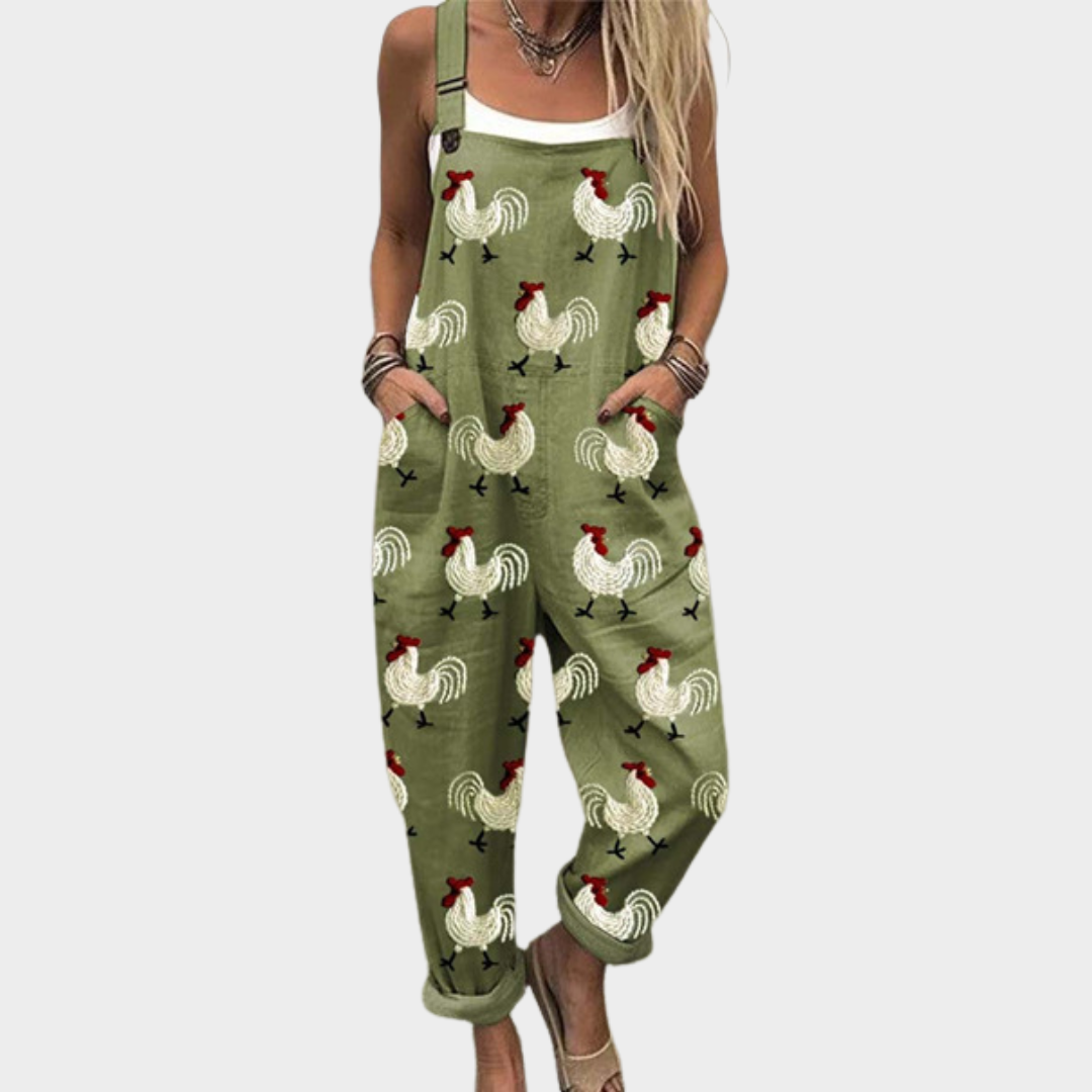 Comfortable Patterned Jumpsuit
