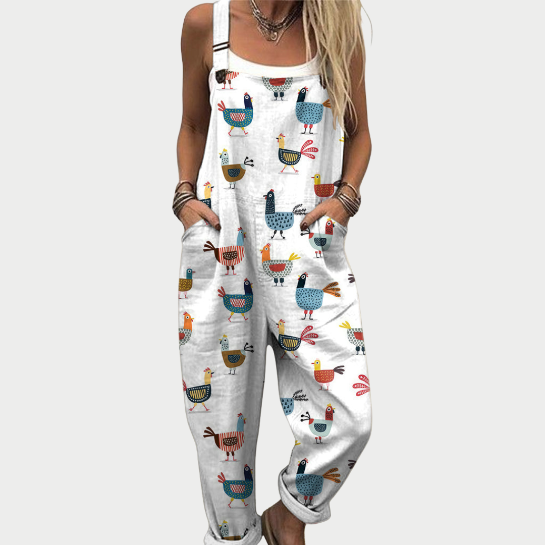 Comfortable Patterned Jumpsuit