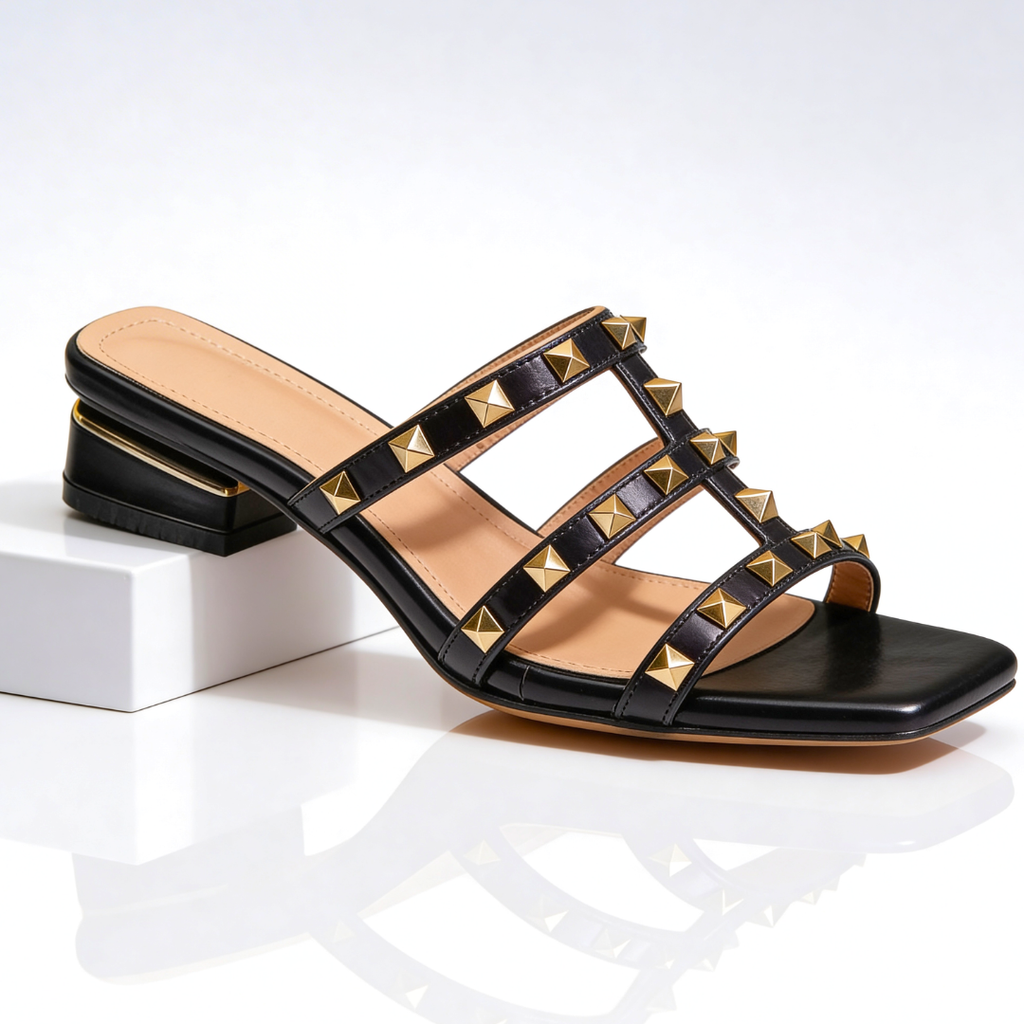Colette™ | Gold-Studded Sandal