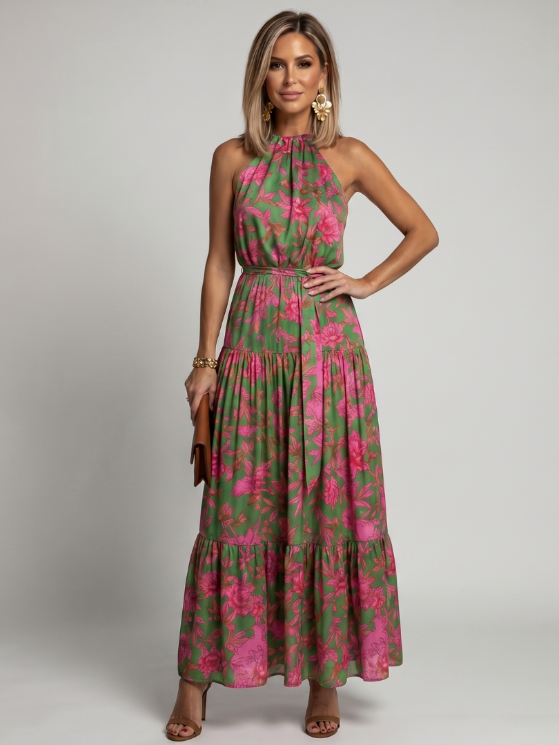 Rowen | Draped Halterneck Mini Dress