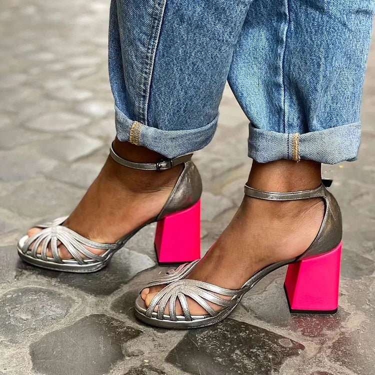 Valentina | Two-Tone All-Day Comfort Heels