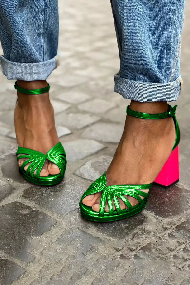 Valentina | Two-Tone All-Day Comfort Heels