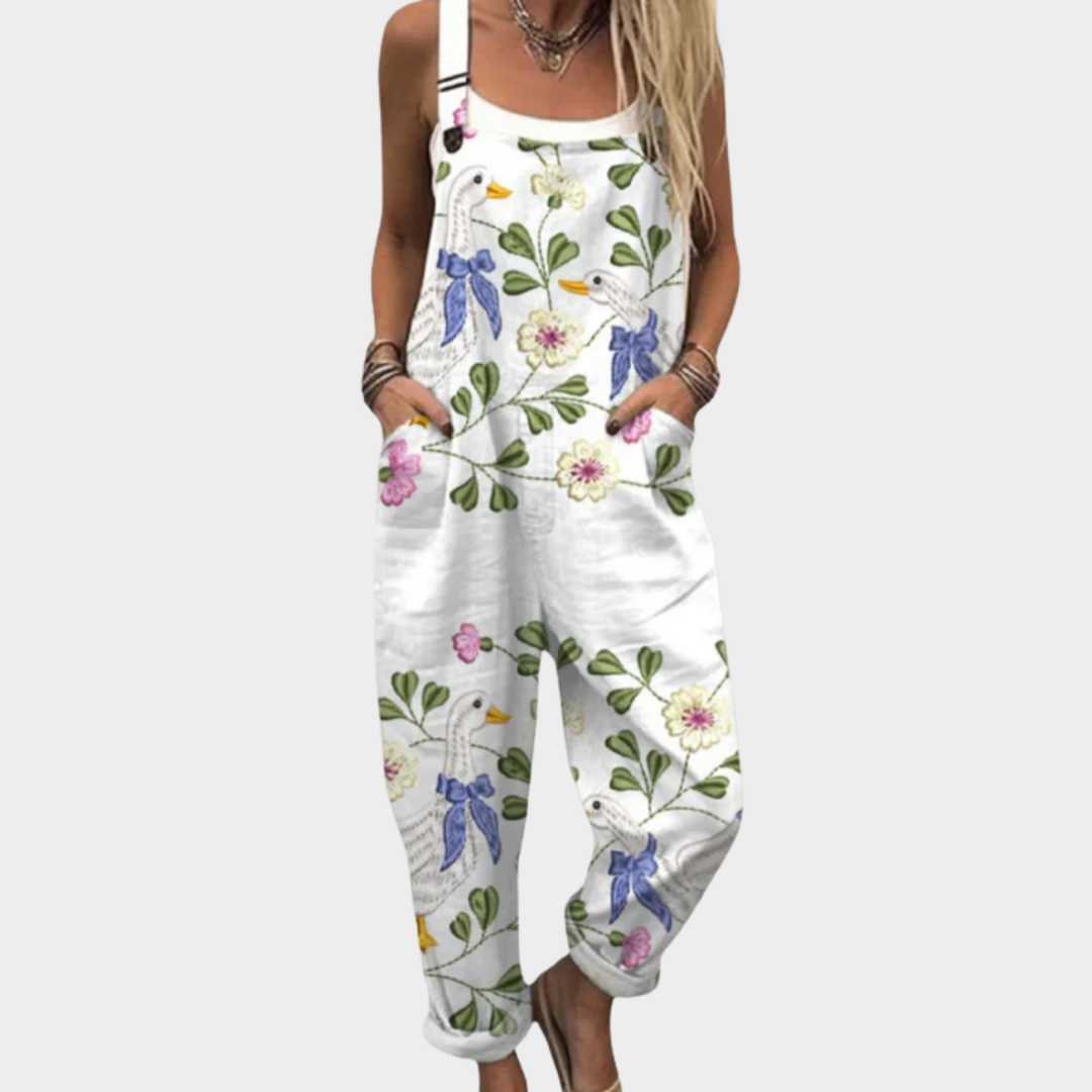 Comfortable Patterned Jumpsuit