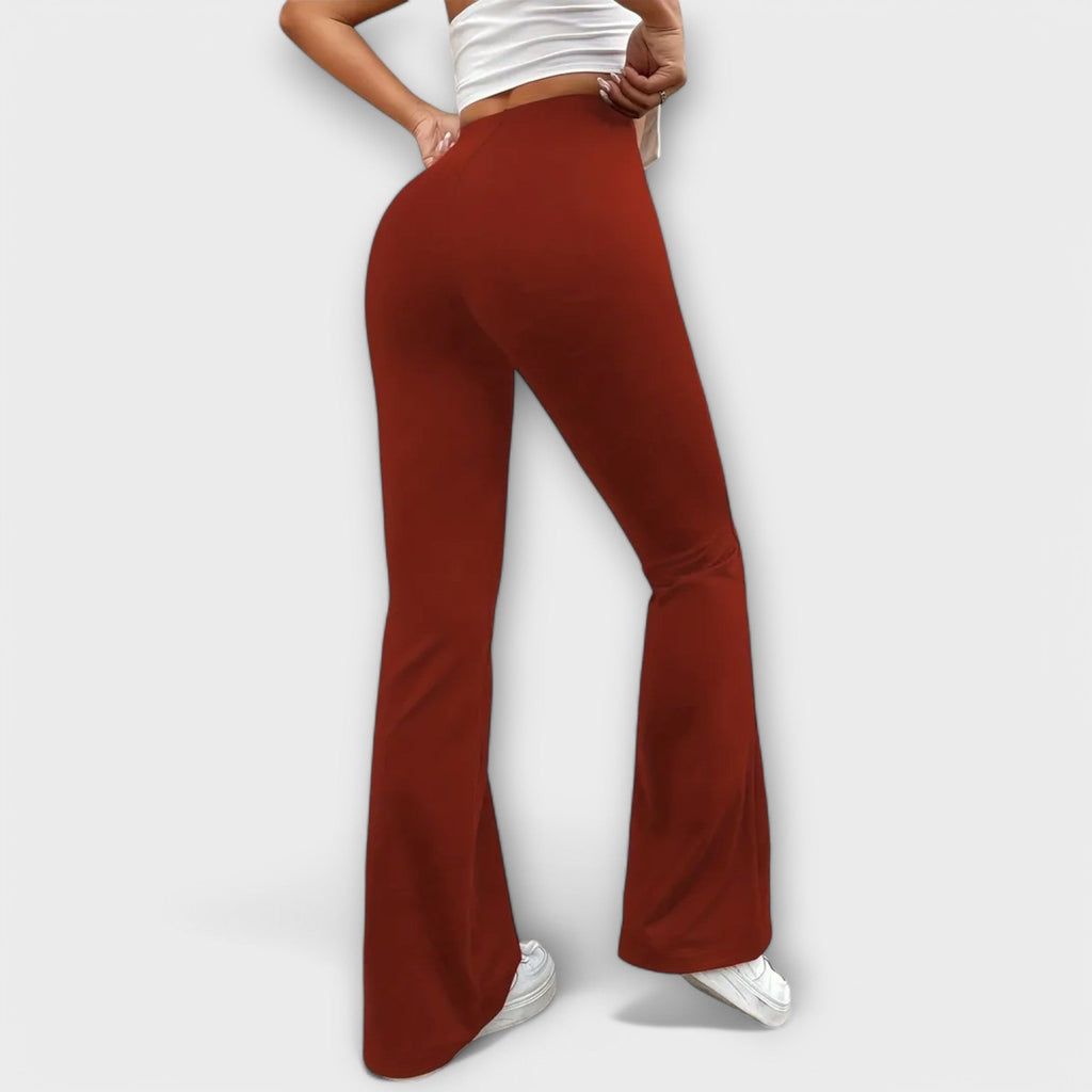 Serena - Relaxed Flared Leg Trousers