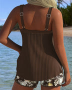 Alice | Floral Print Two-Piece Beach Tankini