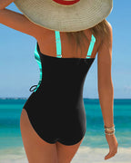Eleanor | Ombré Lace-Up Swimsuit