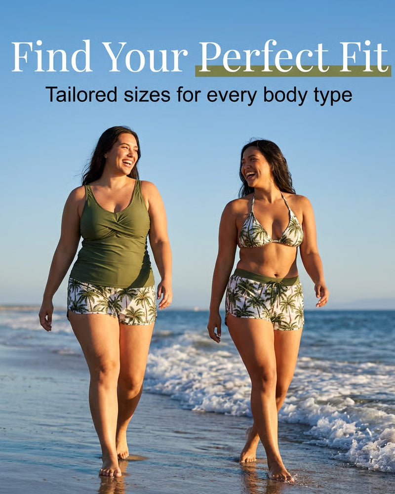 Maren | 3-Piece Tankini Bikini & Cover-Up Set