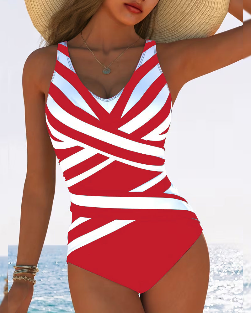 Florence | Striped Swimsuit