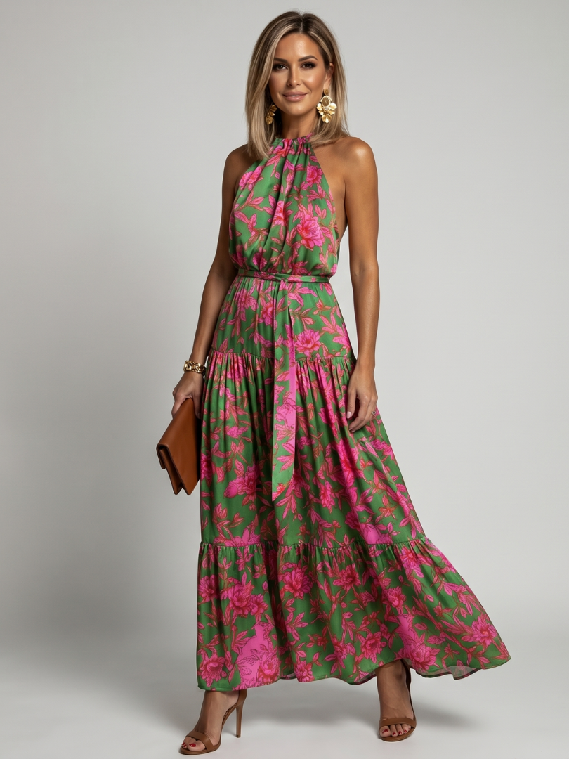 Rowen | Draped Halterneck Mini Dress