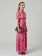 Juna | Short Sleeve Small Floral Mini Dress