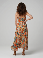 Quill | Spaghetti Strap Abstract Print Mini Dress