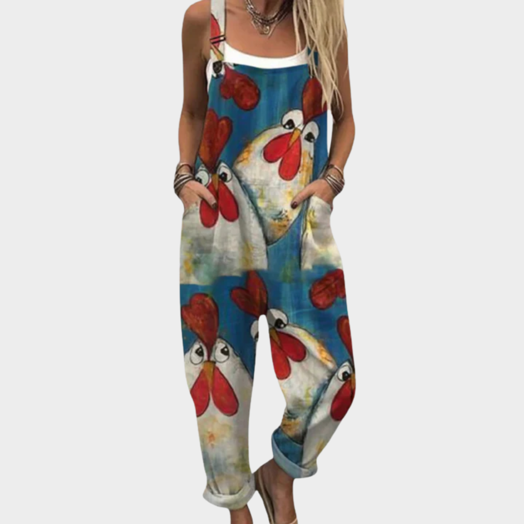 Comfortable Patterned Jumpsuit