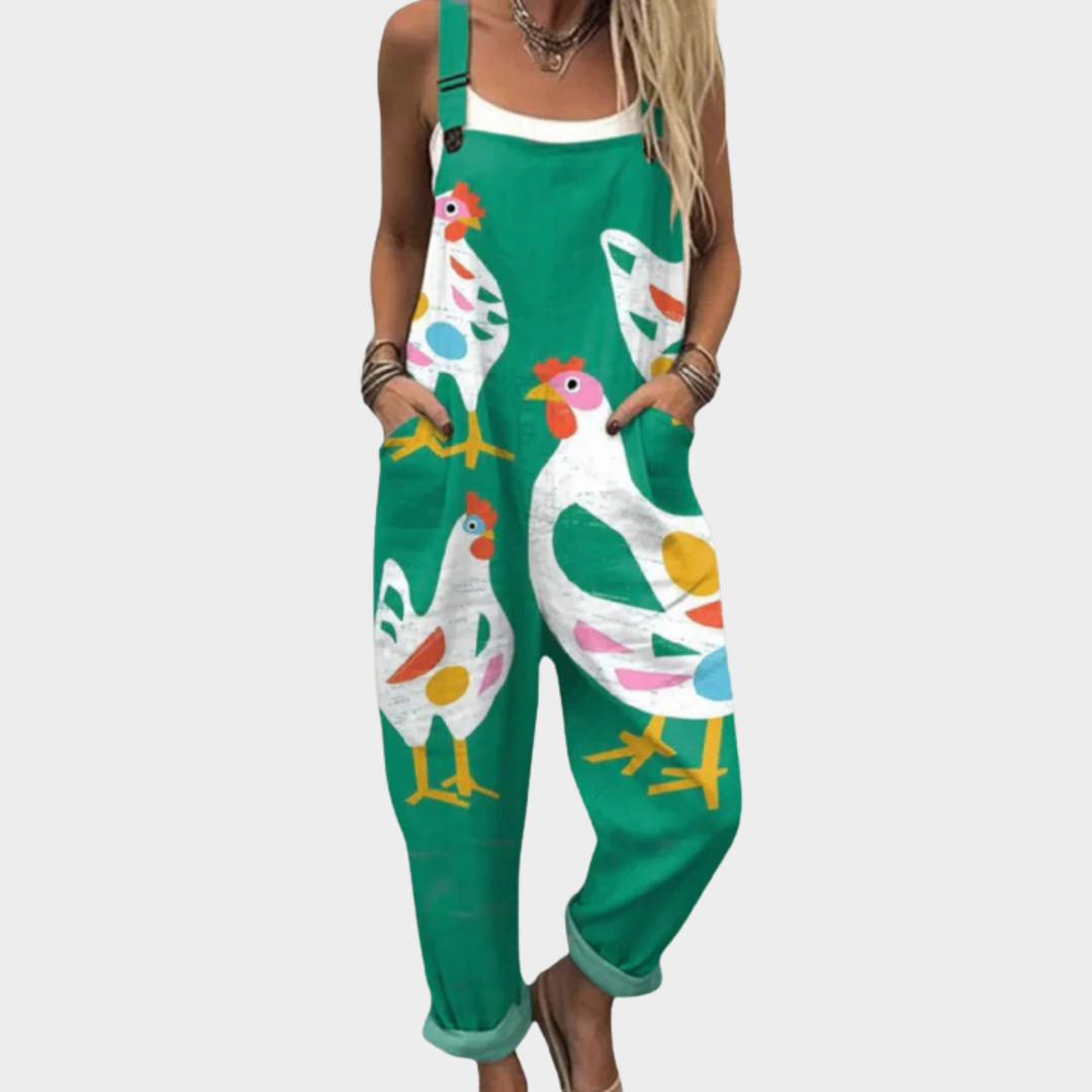 Comfortable Patterned Jumpsuit