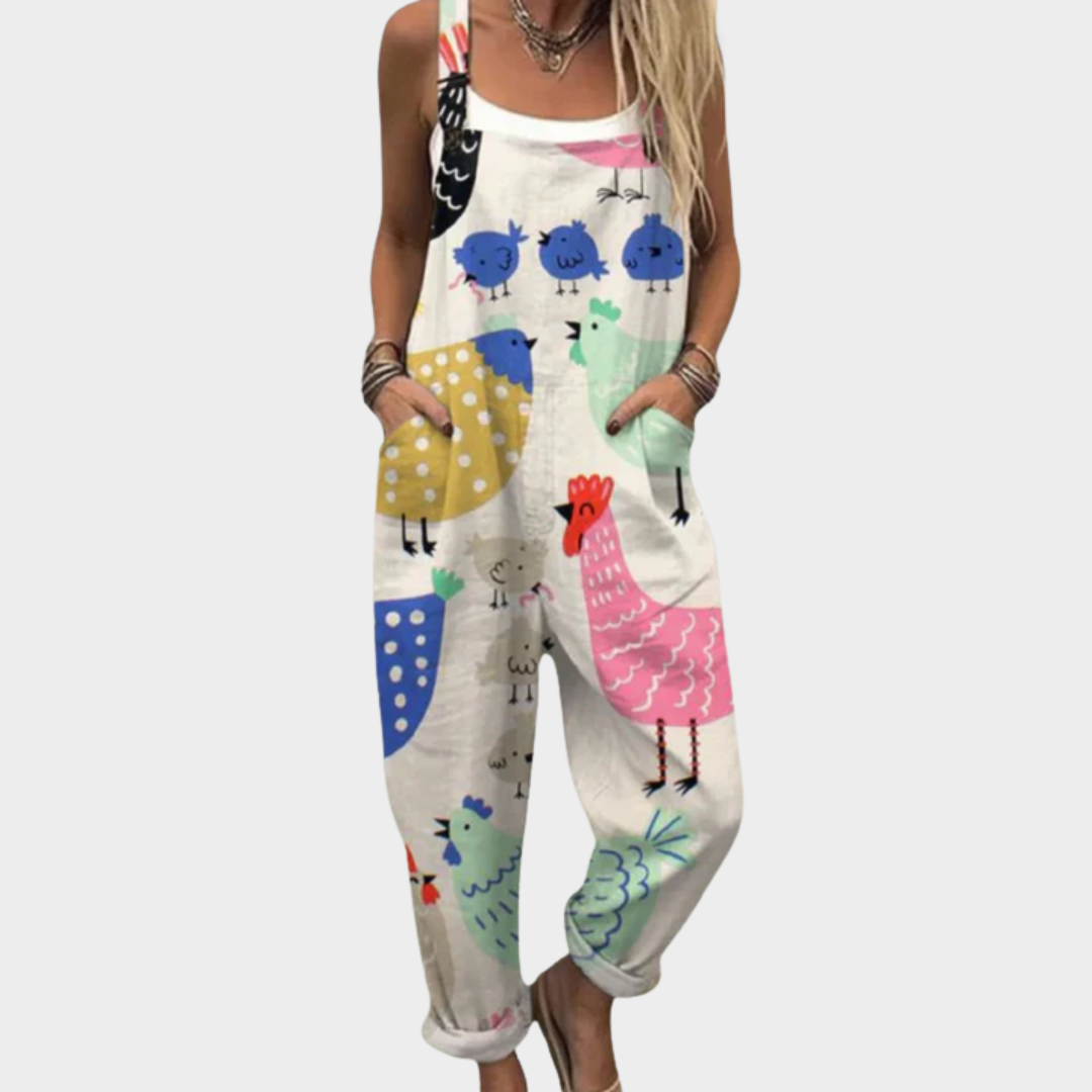 Comfortable Patterned Jumpsuit