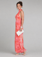 Coraline | Halterneck Patterned Maxi Dress