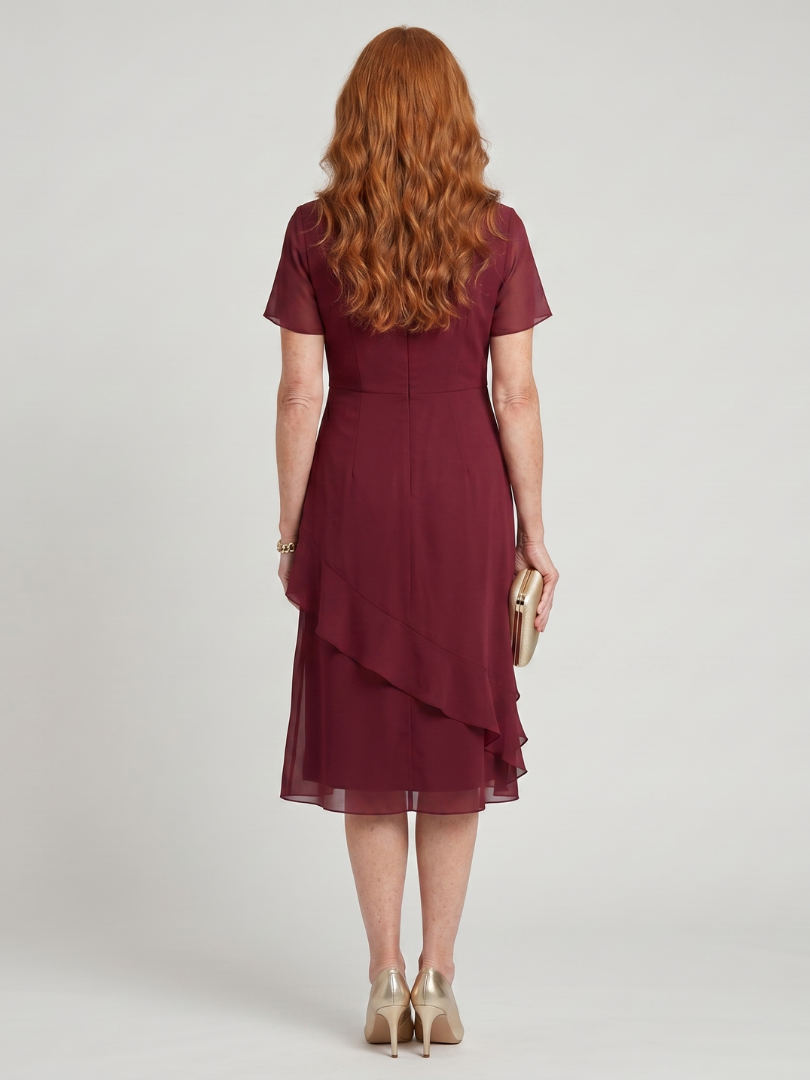 Eira | Short Sleeve Tiered Hem Mini Dress