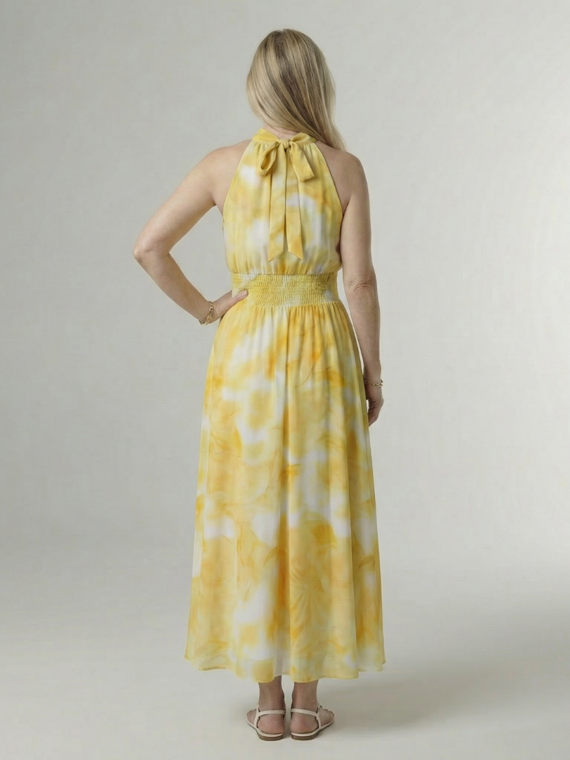 Sylin | Ruched Halterneck Mini Dress