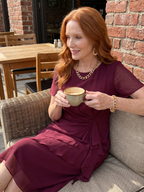 Eira | Short Sleeve Tiered Hem Mini Dress