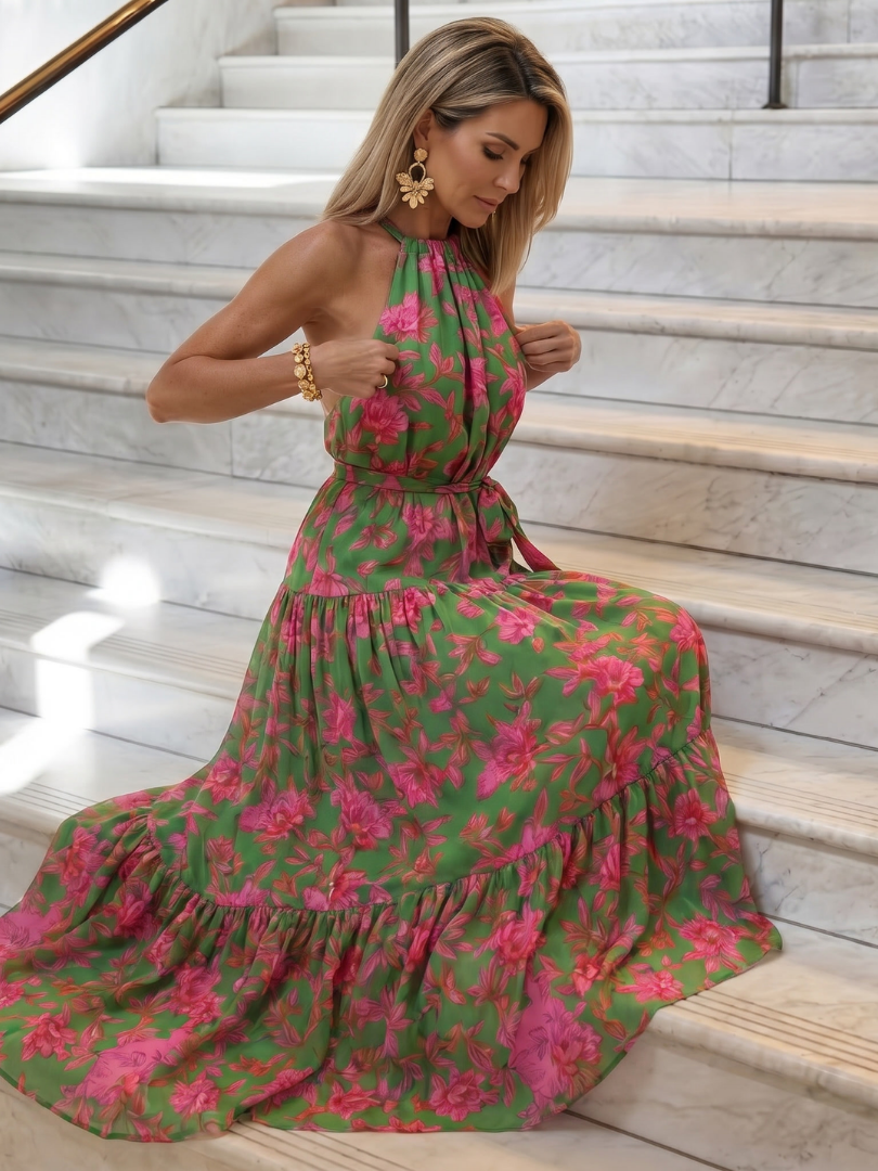 Rowen | Draped Halterneck Mini Dress