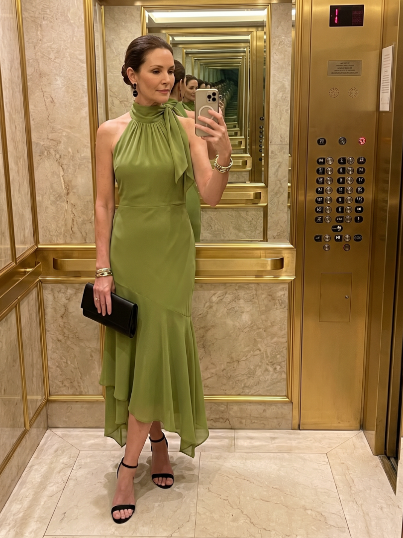 Winifred | Draped Halterneck Keyhole Mini Dress