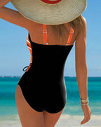Eleanor | Ombré Lace-Up Swimsuit