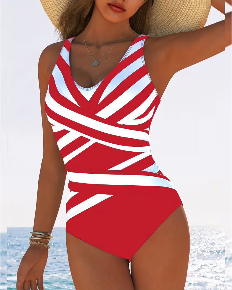 Florence | Striped Swimsuit