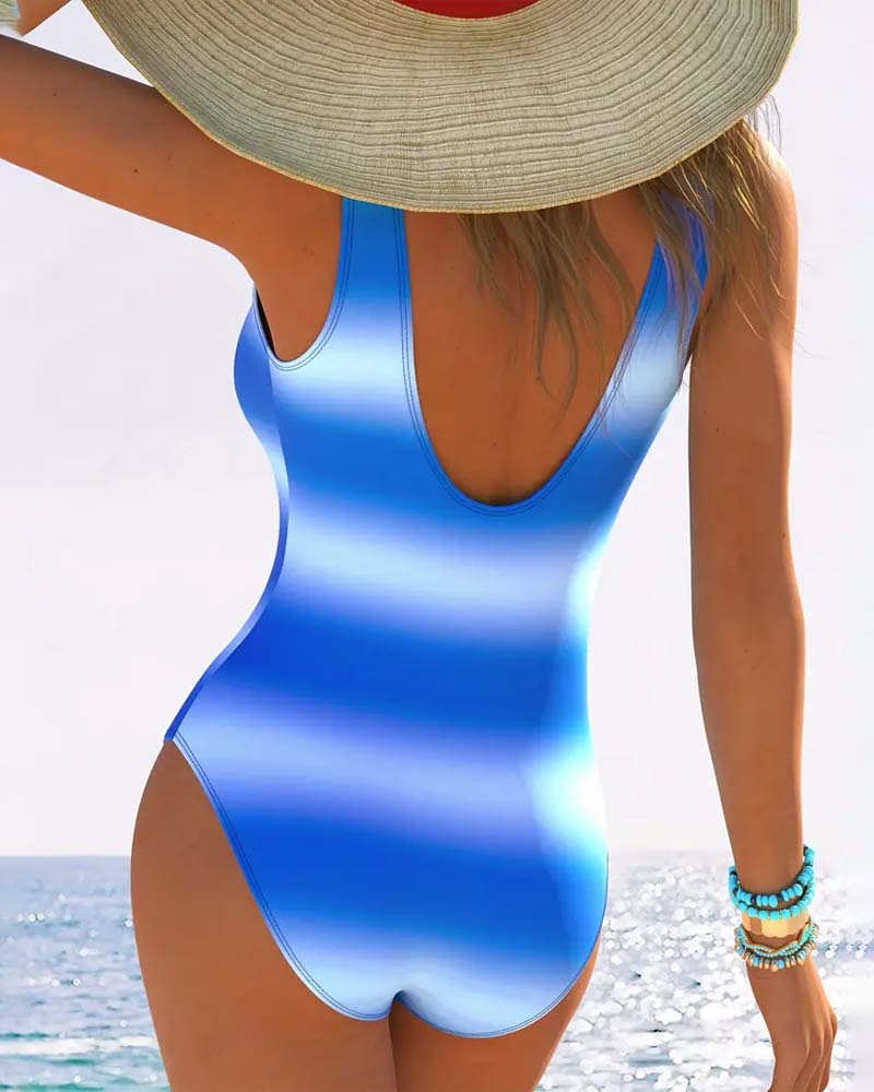 Eleanor | Ombré Blue Swimsuit