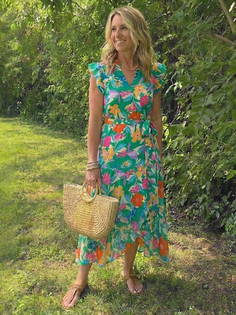 Lila | Floral V-Neck Ruffled Mini Dress