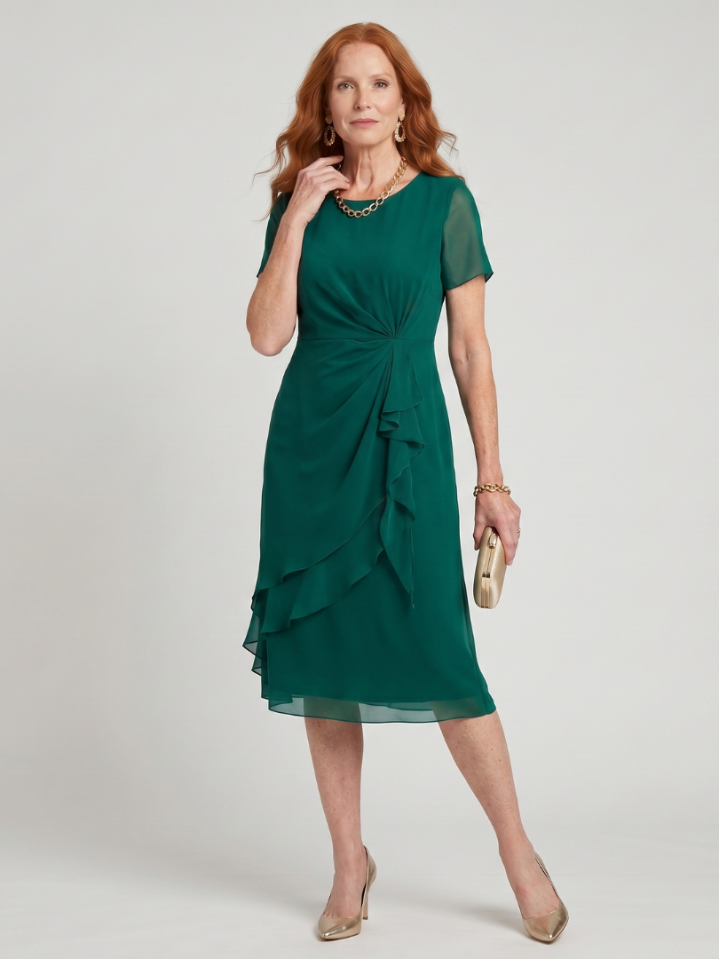 Eira | Short Sleeve Tiered Hem Mini Dress
