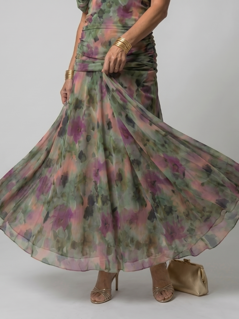 Calen | Off-Shoulder Flowy Mini Dress