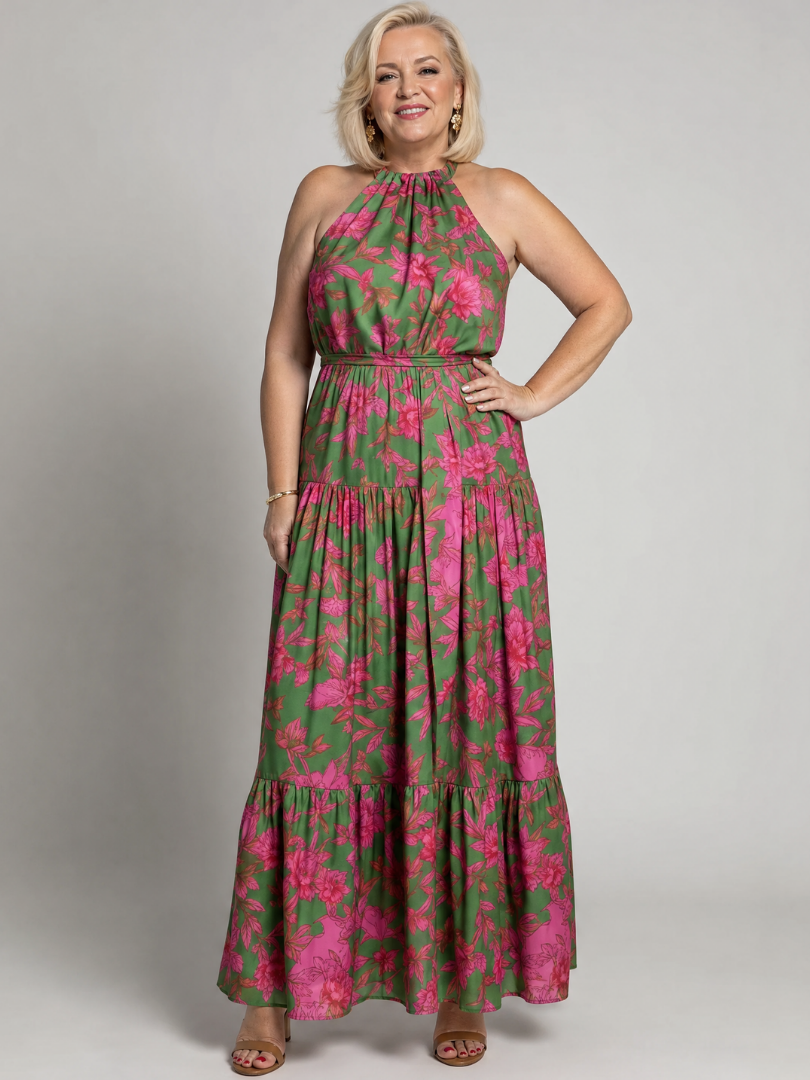 Rowen | Draped Halterneck Mini Dress