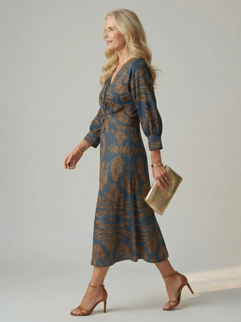 Lune | Natural Wrap Mini Dress