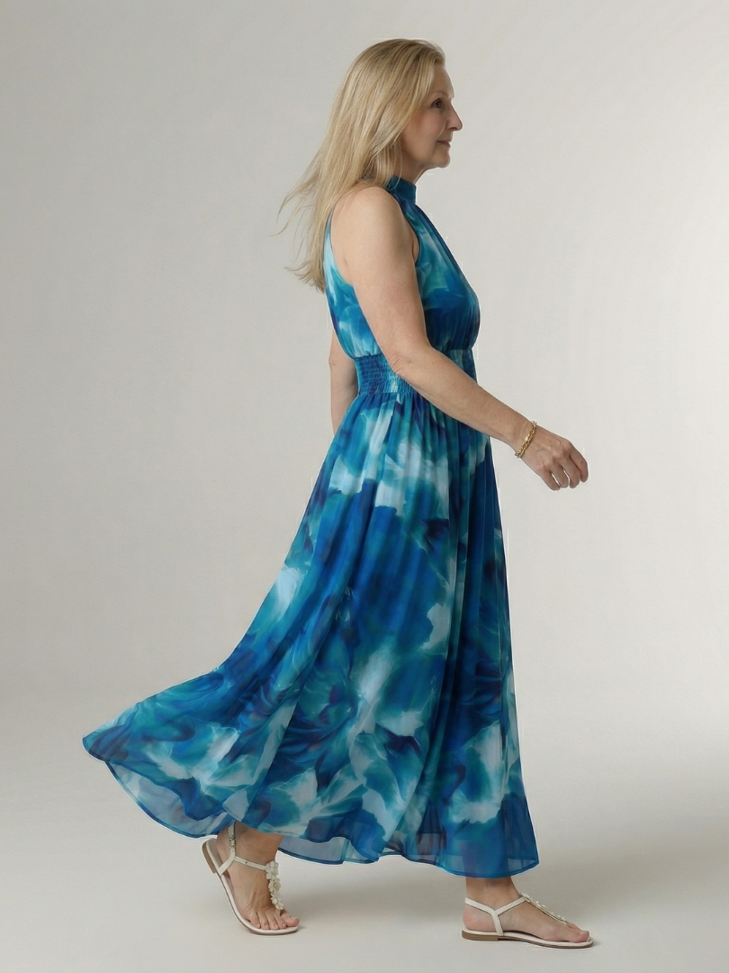 Sylin | Ruched Halterneck Mini Dress