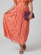 Juna | Short Sleeve Small Floral Mini Dress