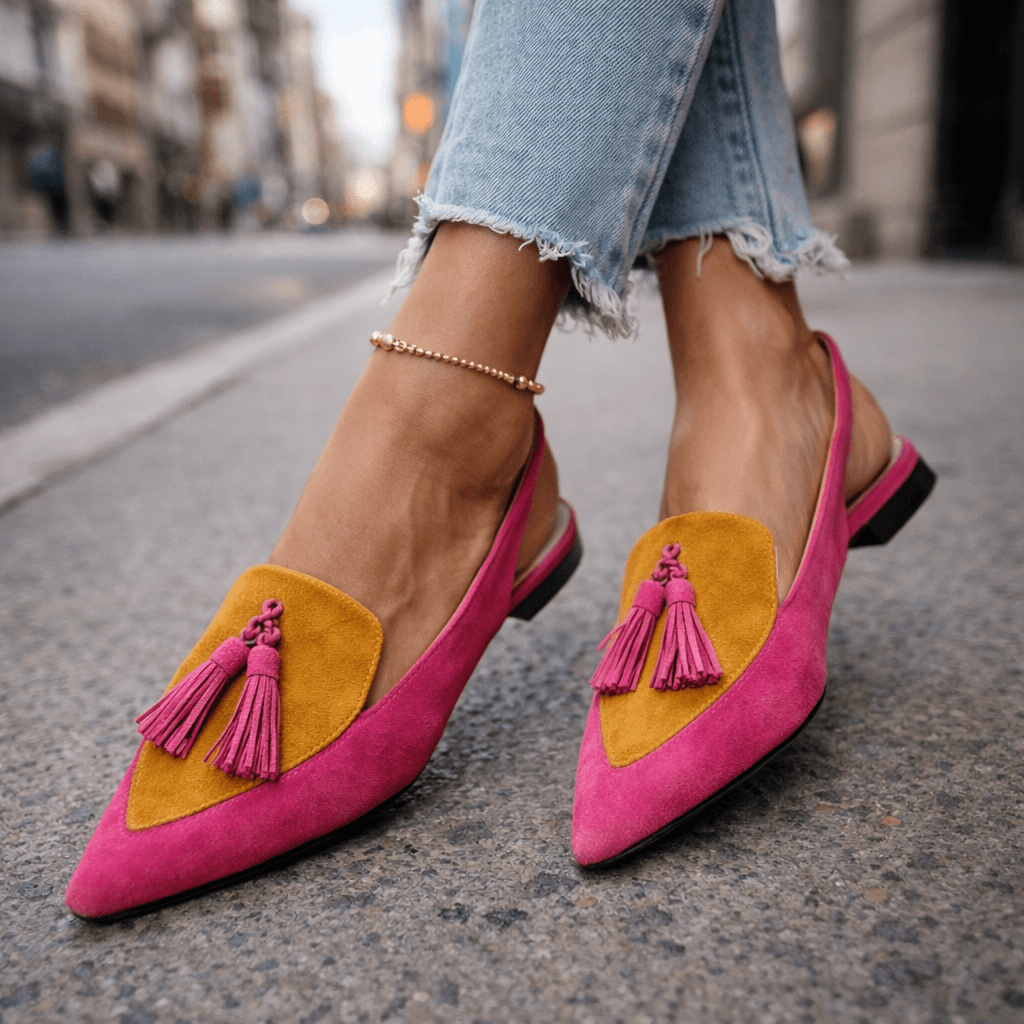 Lorena | All-Day Comfort Pom-Pom Flats
