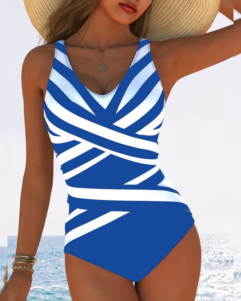 Florence | Striped Swimsuit