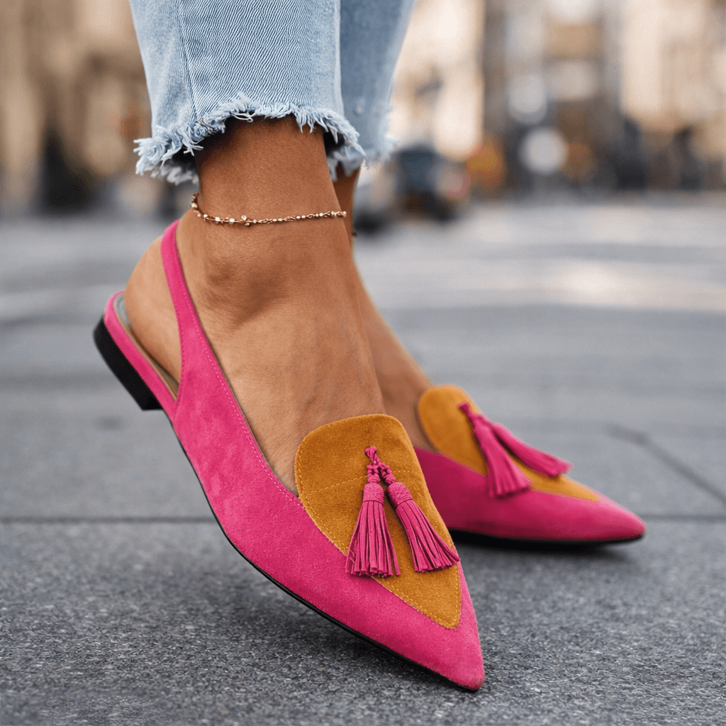 Lorena | All-Day Comfort Pom-Pom Flats