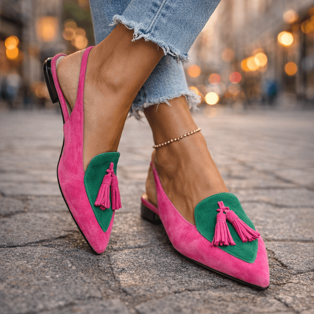 Lorena | All-Day Comfort Pom-Pom Flats