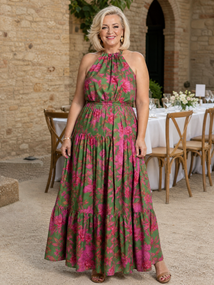 Rowen | Draped Halterneck Mini Dress