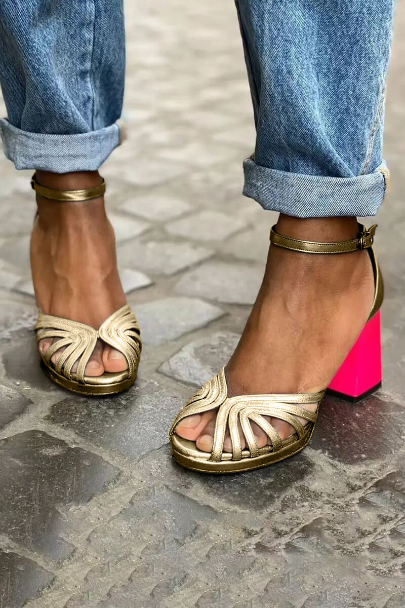 Valentina | Two-Tone All-Day Comfort Heels